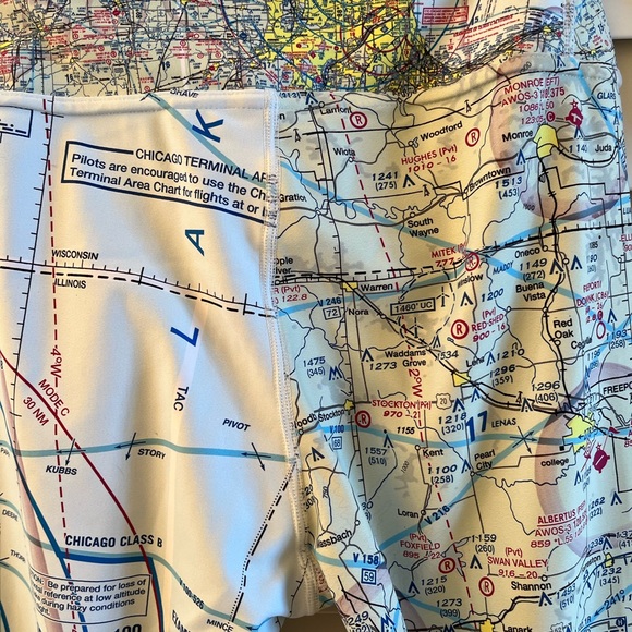 Airspace Leggings Chicago ATC Memes Women’s Medium Yoga Jogging Athleisure. - Picture 6 of 8